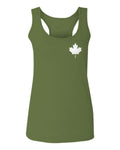 Canadian Maple Leaf Flag Canada Pride Vintage Style  women's Tank Top sleeveless Racerback