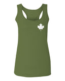 Canadian Maple Leaf Flag Canada Pride Vintage Style  women's Tank Top sleeveless Racerback