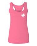 Canadian Maple Leaf Flag Canada Pride Vintage Style  women's Tank Top sleeveless Racerback