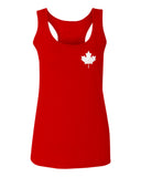 Canadian Maple Leaf Flag Canada Pride Vintage Style  women's Tank Top sleeveless Racerback