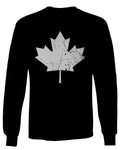 Canada Flag Maple Leaf Canadian Pride Retro Vintage Style mens Long sleeve t shirt