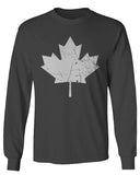 Canada Flag Maple Leaf Canadian Pride Retro Vintage Style mens Long sleeve t shirt