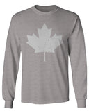 Canada Flag Maple Leaf Canadian Pride Retro Vintage Style mens Long sleeve t shirt