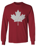 Canada Flag Maple Leaf Canadian Pride Retro Vintage Style mens Long sleeve t shirt