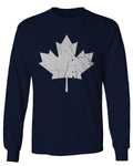 Canada Flag Maple Leaf Canadian Pride Retro Vintage Style mens Long sleeve t shirt