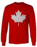 Canada Flag Maple Leaf Canadian Pride Retro Vintage Style mens Long sleeve t shirt