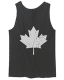 Canada Flag Maple Leaf Canadian Pride Retro Vintage Style men's Tank Top