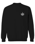 Vintage Weed Leaf Marihuana High Stoned Day Retro Cool men's Crewneck Sweatshirt