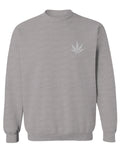 Vintage Weed Leaf Marihuana High Stoned Day Retro Cool men's Crewneck Sweatshirt