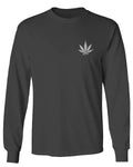 Vintage Weed Leaf Marihuana High Stoned Day Retro Cool mens Long sleeve t shirt