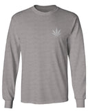 Vintage Weed Leaf Marihuana High Stoned Day Retro Cool mens Long sleeve t shirt