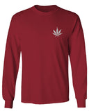 Vintage Weed Leaf Marihuana High Stoned Day Retro Cool mens Long sleeve t shirt