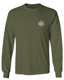 Vintage Weed Leaf Marihuana High Stoned Day Retro Cool mens Long sleeve t shirt