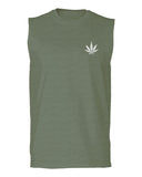 Vintage Weed Leaf Marihuana High Stoned Day Retro Cool men Muscle Tank Top sleeveless t shirt
