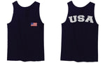 VICES AND VIRTUESS Vintage American Flag United States America Seal USA Marines men's Tank Top