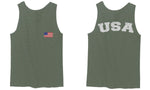 VICES AND VIRTUESS Vintage American Flag United States America Seal USA Marines men's Tank Top