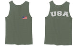 VICES AND VIRTUESS Vintage American Flag United States America Seal USA Marines men's Tank Top