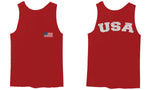 VICES AND VIRTUESS Vintage American Flag United States America Seal USA Marines men's Tank Top