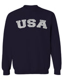 USA Vintage Patriotic American United States of America men's Crewneck Sweatshirt