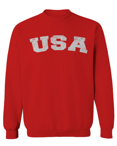 USA Vintage Patriotic American United States of America men's Crewneck Sweatshirt