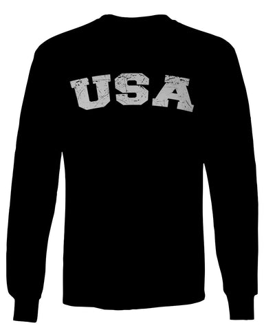 USA Vintage Patriotic American United States of America mens Long sleeve t shirt