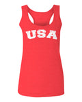 USA Vintage Patriotic American United States of America  women's Tank Top sleeveless Racerback