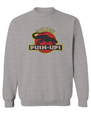T Rex Hate Push UPS Funny Dinosaur Workout Fitness Gym men's Crewneck Sweatshirt