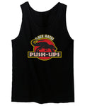 T Rex Hate Push UPS Funny Dinosaur Workout Fitness Gym men's Tank Top