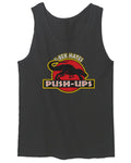 T Rex Hate Push UPS Funny Dinosaur Workout Fitness Gym men's Tank Top