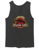 T Rex Hate Push UPS Funny Dinosaur Workout Fitness Gym men's Tank Top