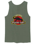 T Rex Hate Push UPS Funny Dinosaur Workout Fitness Gym men's Tank Top