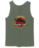 T Rex Hate Push UPS Funny Dinosaur Workout Fitness Gym men's Tank Top