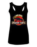 T Rex Hate Push UPS Funny Dinosaur Workout Fitness Gym  women's Tank Top sleeveless Racerback