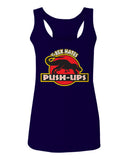 T Rex Hate Push UPS Funny Dinosaur Workout Fitness Gym  women's Tank Top sleeveless Racerback