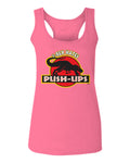 T Rex Hate Push UPS Funny Dinosaur Workout Fitness Gym  women's Tank Top sleeveless Racerback