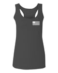 White Vintage American Flag United States America Marine USA  women's Tank Top sleeveless Racerback