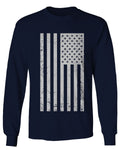 Big Vintage American Flag United States America Marine USA mens Long sleeve t shirt