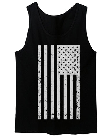 Big Vintage American Flag United States America Marine USA men's Tank Top