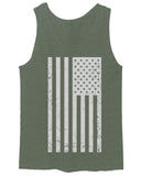 Big Vintage American Flag United States America Marine USA men's Tank Top