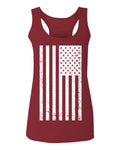 Big Vintage American Flag United States America Marine USA  women's Tank Top sleeveless Racerback