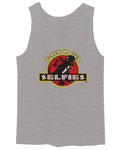 Hilarious Funny Cool Graphic T Rex Dinosaur Hates Selfies no Like men's Tank Top