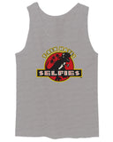 Hilarious Funny Cool Graphic T Rex Dinosaur Hates Selfies no Like men's Tank Top