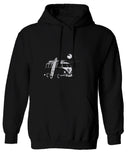 Big Cool Hipster Good Vibes Vintage Graphic surf Beach Print Summer Sweatshirt Hoodie