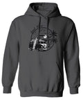 Big Cool Hipster Good Vibes Vintage Graphic surf Beach Print Summer Sweatshirt Hoodie