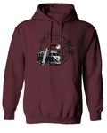 Big Cool Hipster Good Vibes Vintage Graphic surf Beach Print Summer Sweatshirt Hoodie