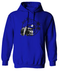 Big Cool Hipster Good Vibes Vintage Graphic surf Beach Print Summer Sweatshirt Hoodie