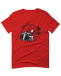 Big Cool Hipster Good Vibes Vintage Graphic surf Beach Print Summer For men T Shirt