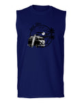 Big Cool Hipster Good Vibes Vintage Graphic surf Beach Print Summer men Muscle Tank Top sleeveless t shirt