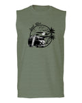 Big Cool Hipster Good Vibes Vintage Graphic surf Beach Print Summer men Muscle Tank Top sleeveless t shirt