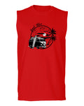 Big Cool Hipster Good Vibes Vintage Graphic surf Beach Print Summer men Muscle Tank Top sleeveless t shirt